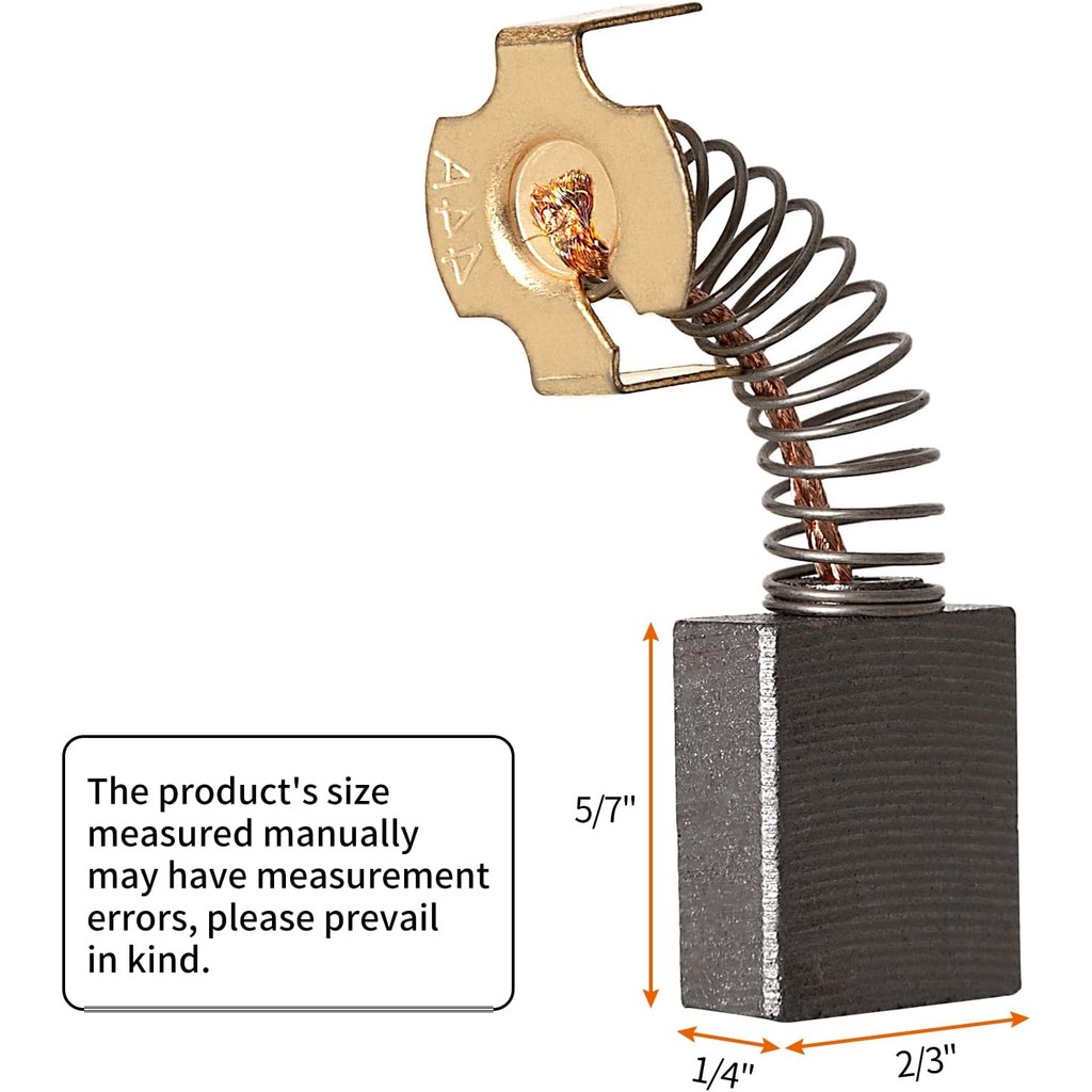 แปรงคาร์บอนทดแทน 614367-00 5140024-30 สําหรับเลื่อยกระเบื้อง Dewalt - แปรงมอเตอร์คาร์บอน 2 แพ็คพร้อม