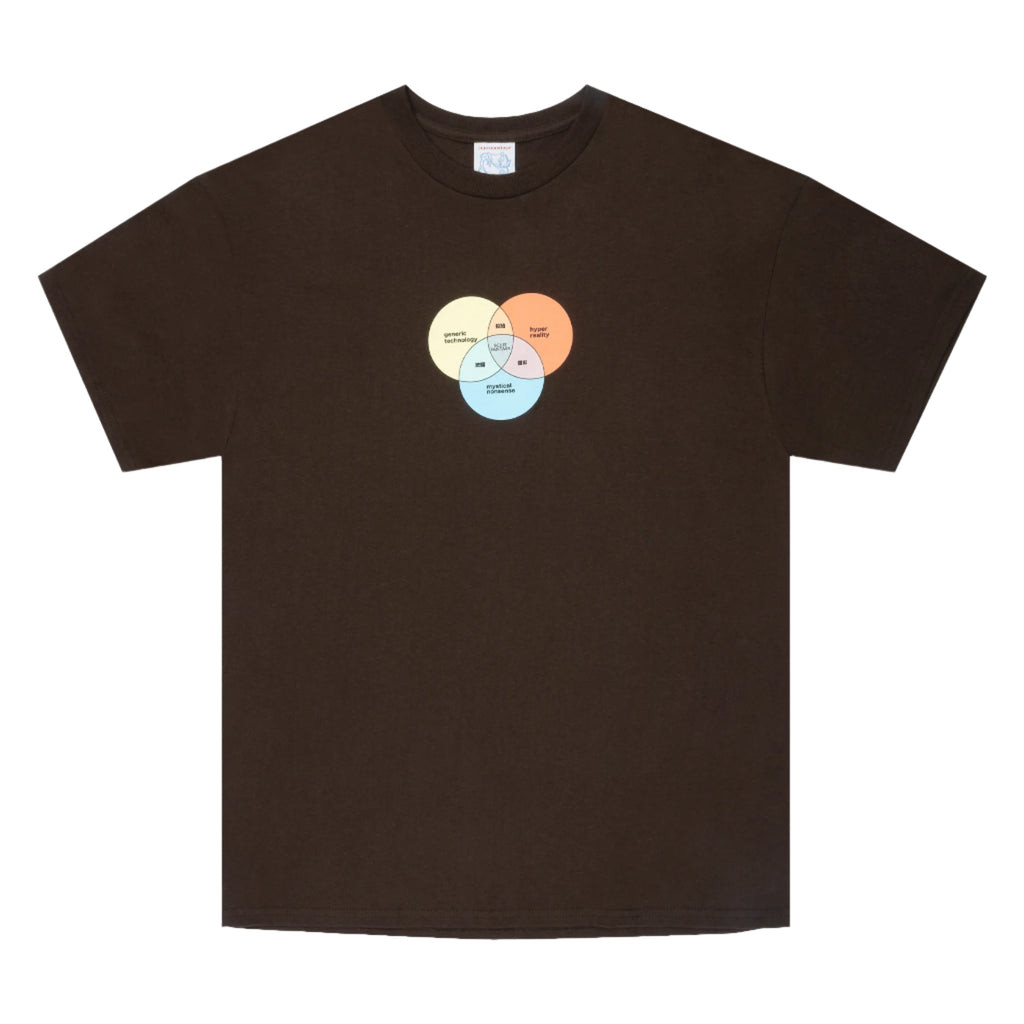 Sci-Fi Fantasy Venn Diagram T-Shirt Brown