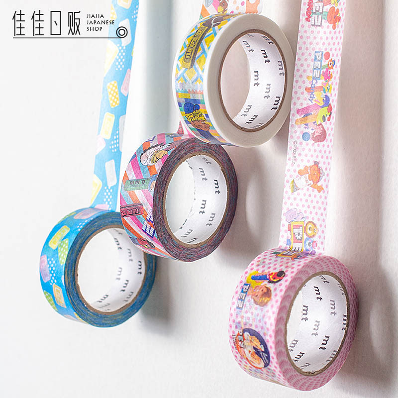 MT X PEZ ยี่ห้อ Co-Branded Cooperation Series สุ่ม Candy Candy Machine ญี่ปุ่นนําเข้า Washi เทป