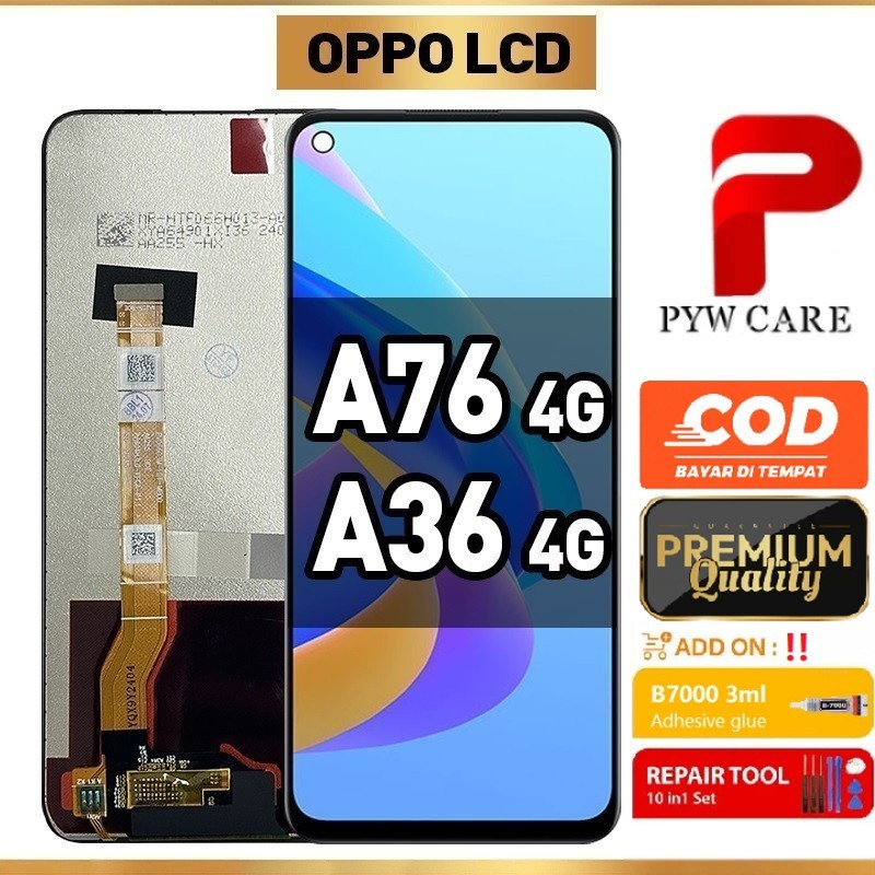 หน้าจอ LCD ที่รองรับสําหรับหน้าจอ LCD Oppo A76 / Oppo A36