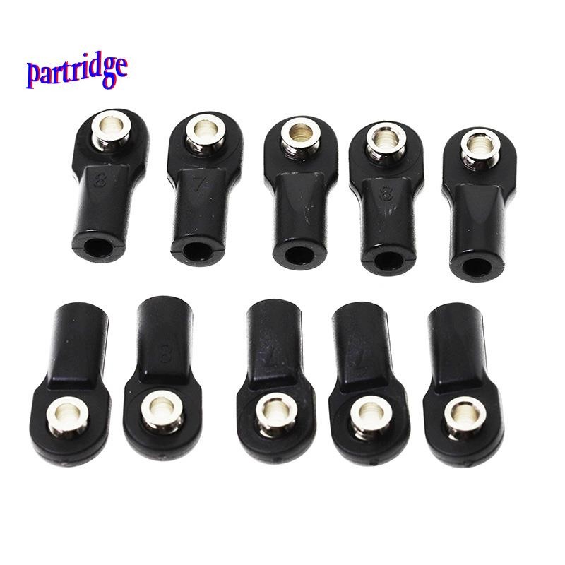 10 ชิ้นพลาสติก Rod End Link Link Link Link Linkage Balls Joint Head สําหรับ 1/10 RC รถ Crawler Axial