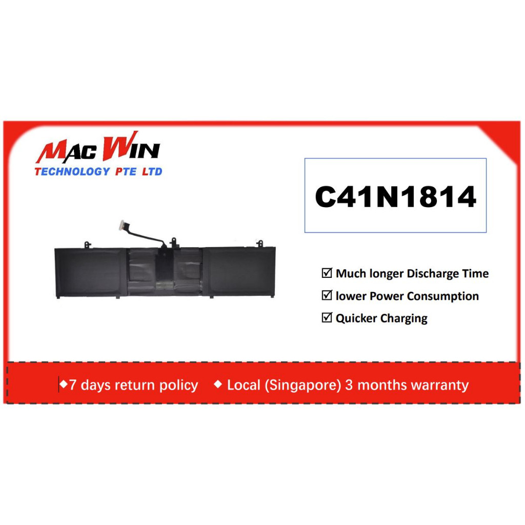 C41N1814 แบตเตอรี่ OEM สําหรับ Asus ZenBook 15 RX533 UX533 UX533FD UX533FN