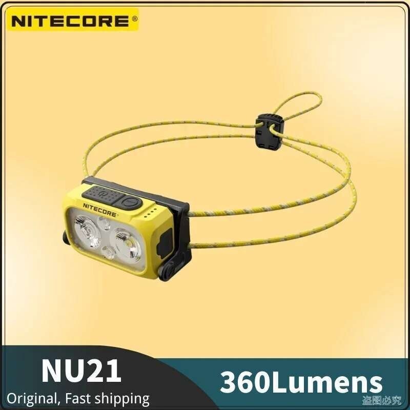 NITECORE NU21 แสงสองแบบ 360 ลูเมน.USBC ชาร์จได้ มีทั้งสีขาวและแดง