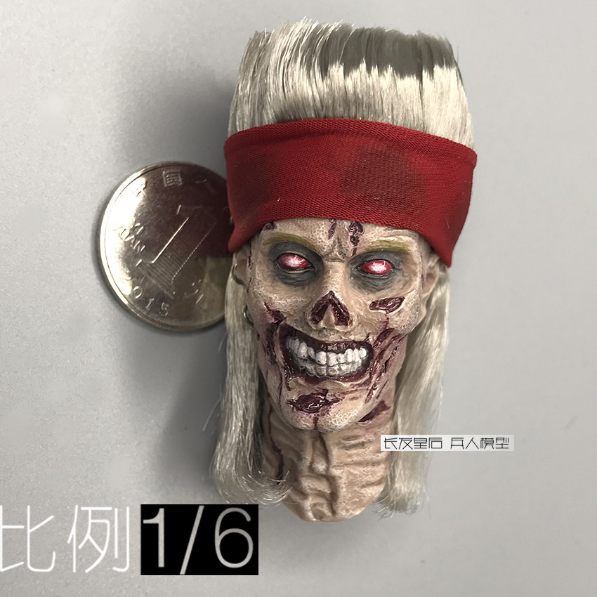 [คุณภาพสูง] พร้อมสต็อก 1/6 ทหาร TBLeague phicen Zombie King Zombie Head