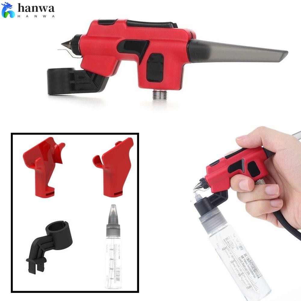 HANWA Wash-Free Airbrush, สําหรับ DSPIAE PT-AB พร้อม Marker Rack 50ml ผสม Jar, Modeler Hobby ทนทานง่