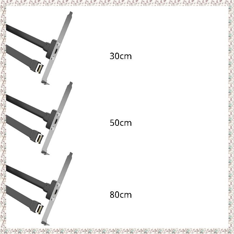 [kjyxgsncsjxsm] USB3.1 Baffle Cable 19PIN/TYPE-E to TYPE-C Front C Mother Chassis PCI Bit 10Gbps Sho