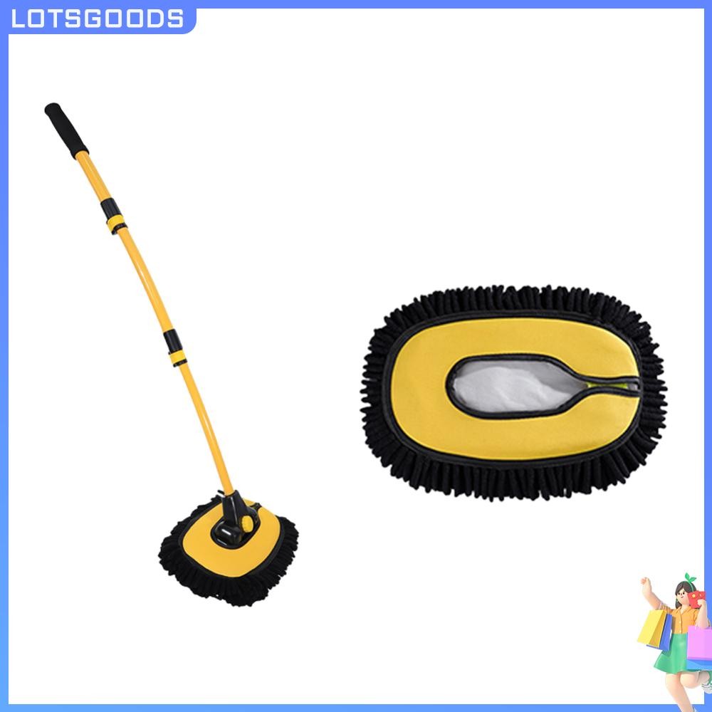 [จัดส่งในพื้นที่] แปรงทําความสะอาดรถยนต์ Telescoping Auto Detailing Mop Long Handle Car Care Cleaner