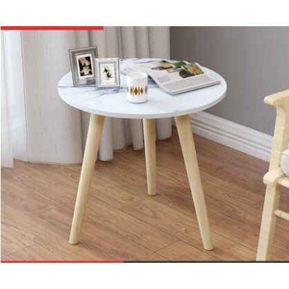 SG InStock Classic Nordic Round Coffee Table / Side Table Marble / Plain Design