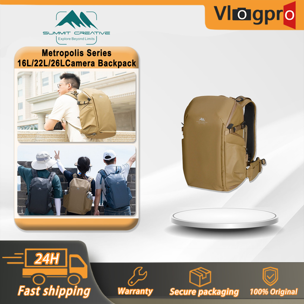 Summit Creative Camera Backpack - Metropolis Series 16L/22L/26L สําหรับ Wildlife/Astrootography Phot