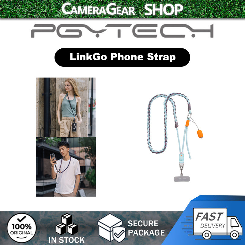 PGYTECH LinkGo Phone Strap Crossbody Anti Theft Quick Release ปรับได้สําหรับโทรศัพท์ทุกรุ่น