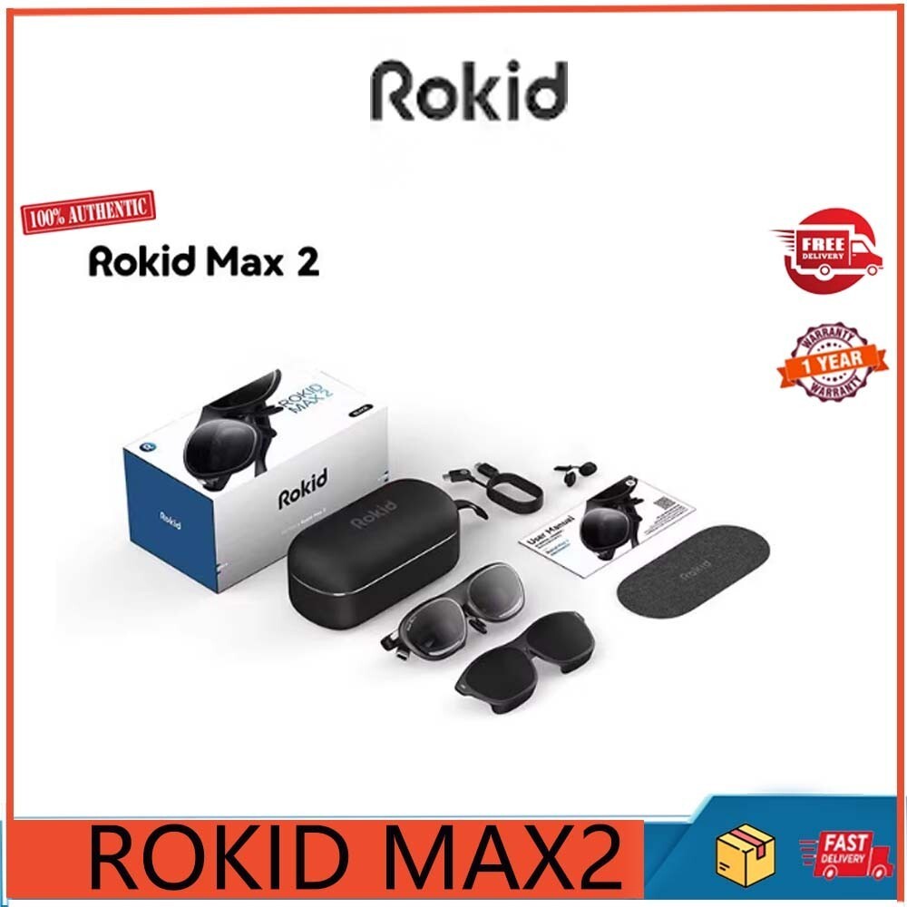 แว่นตา AR อัจฉริยะ Rokid Max2 พร้อมอัตราการรีเฟรชสูงและจอยักษ์
