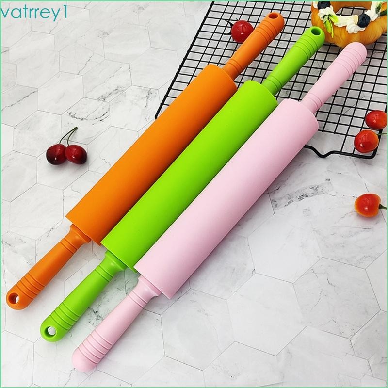VAT1 ซิลิโคน Rolling Pin Non-Stick DIY Dumpling Roller ขนมปังคุกกี้ Rolling Pin สําหรับ Baking Pastr