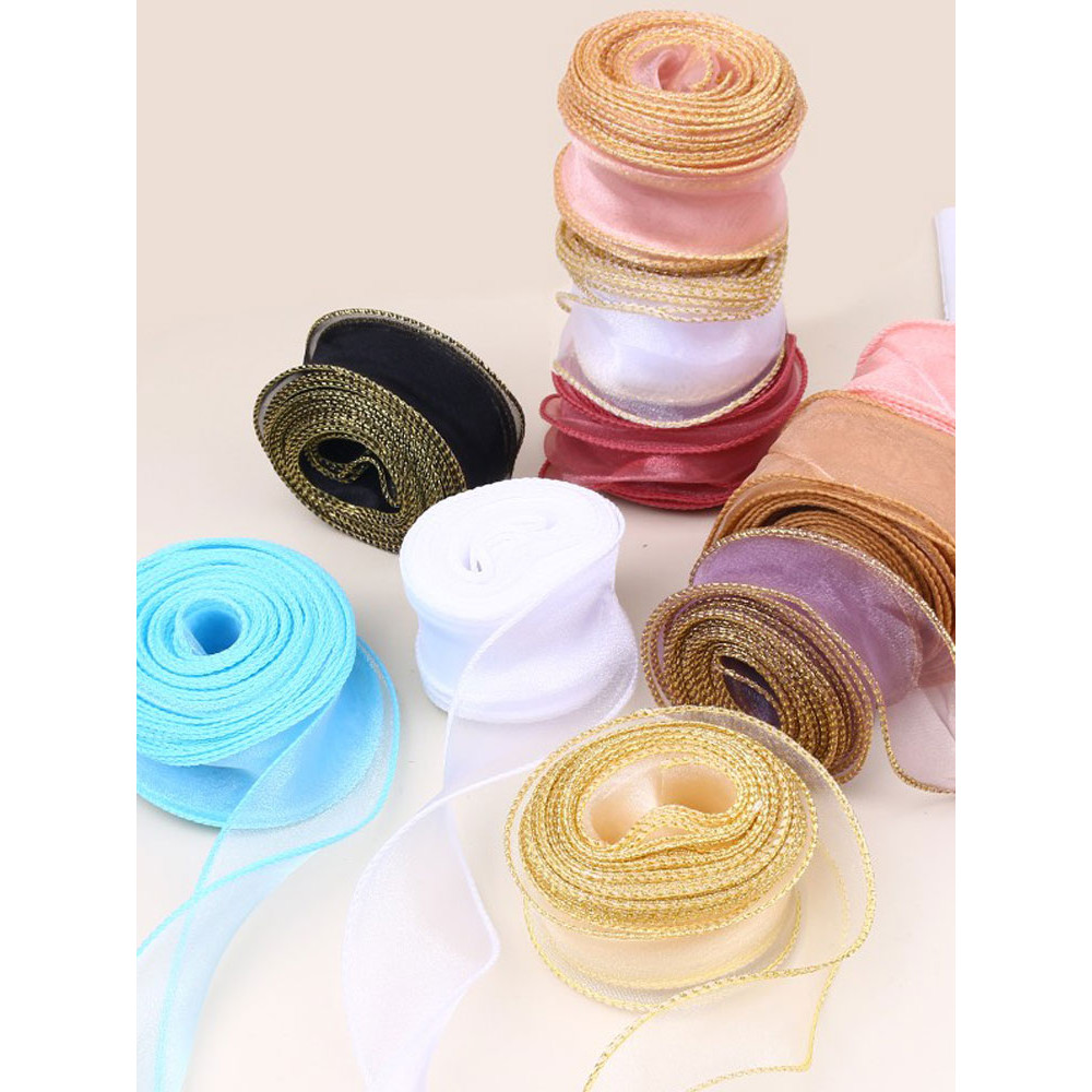 ริบบิ้น 4 cm ริบบิ้นผ้า 4 cm กล่องของขวัญเค้กริบบิ้นตกแต่งพร้อมริบบิ้นดอกไม้และขอบเค้กสไตล์หางปลา