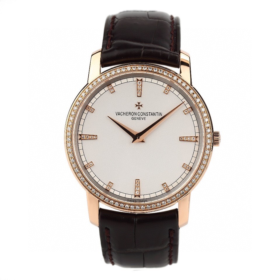 VVacherons CConstantins มรดก 18K ทองคําขาว Original Diamond Manual นาฬิกาผู้ชาย 81578/000R-9354