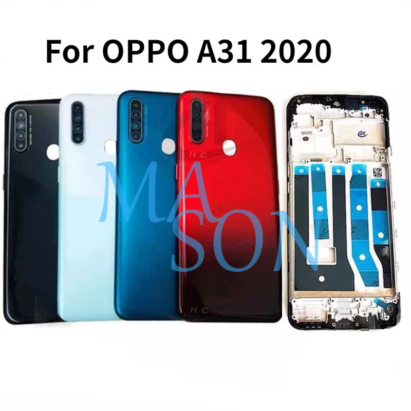ฝาหลังสําหรับOppo A31 2020 กรอบหน้าLCDกรอบกลาง
