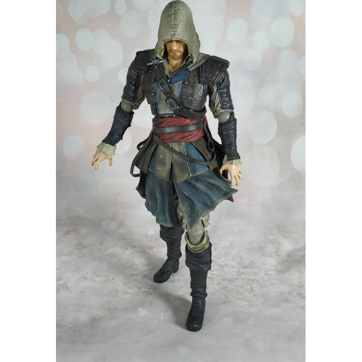 สินค้าจํานวนมากของแท้ PlayArts Change Pa Change Assassins Creed 4 Black Flag Edward Movable