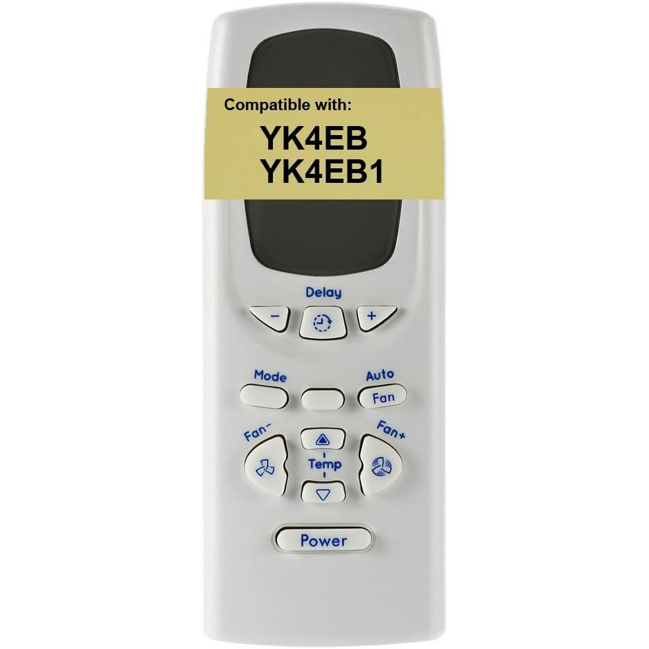 สําหรับ GE Air Conditioner รีโมทคอนโทรล YK4EB1 ทํางานสําหรับ AEL14AVL1 AEL18DV AEL18DVL1 AEL24DS AEL