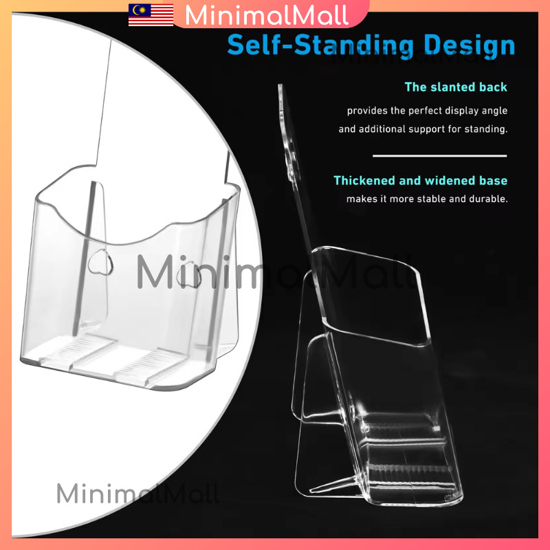 อะคริลิค Ad Brochure Holder Rack Card Display