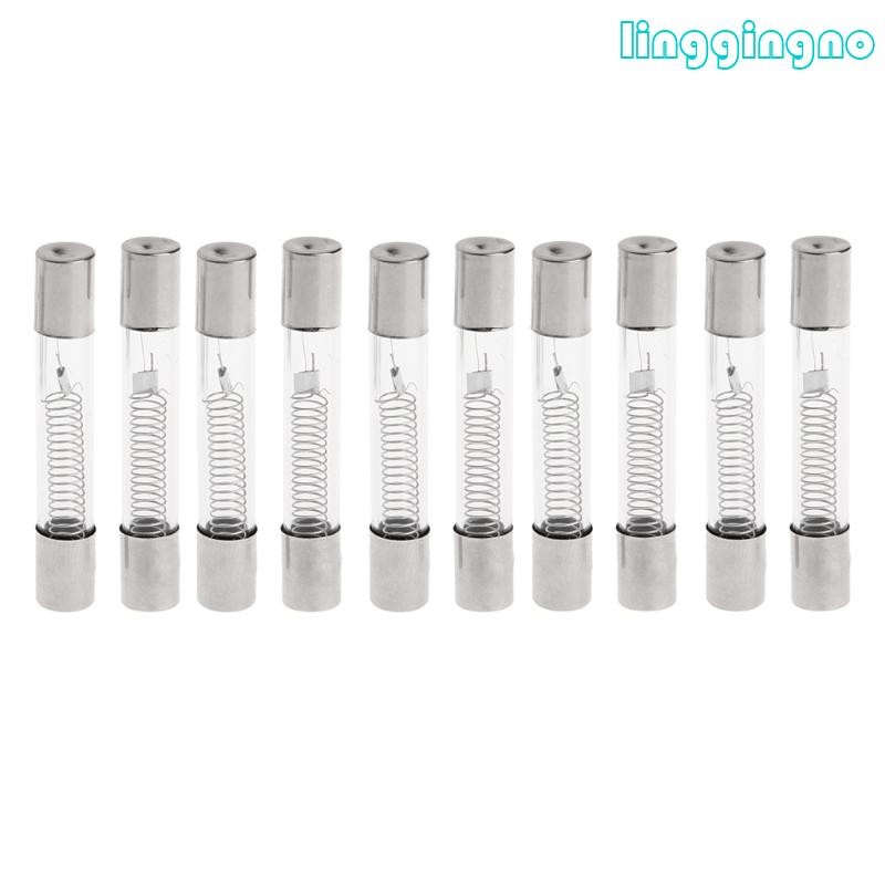 RR 10x แรงดันไฟฟ้าฟิวส์ 5KV 0 8A 800MA Fast Blow ฟิวส์เตาอบไมโครเวฟอะไหล่ซ่อม