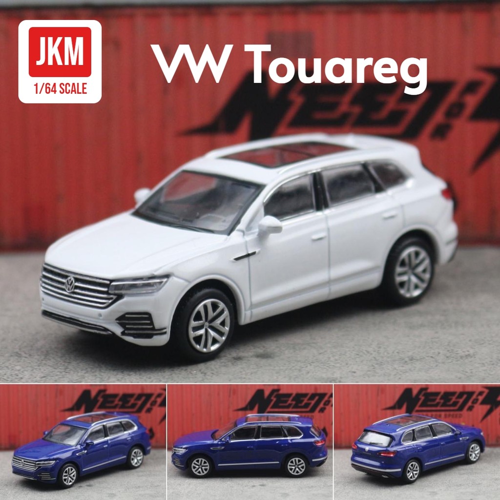 ⭐24ชม.⭐JKM 1:64 Volkswagen Touareg SUVกีฬาซีดานโลหะผสมสะสมรถDiecastรุ่น