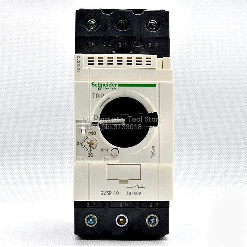 Original Schneider GV3-P40 มอเตอร์แม่เหล็ก Circuit Breaker ป้องกัน EverLink BTR ความร้อน GV3P40 30-4