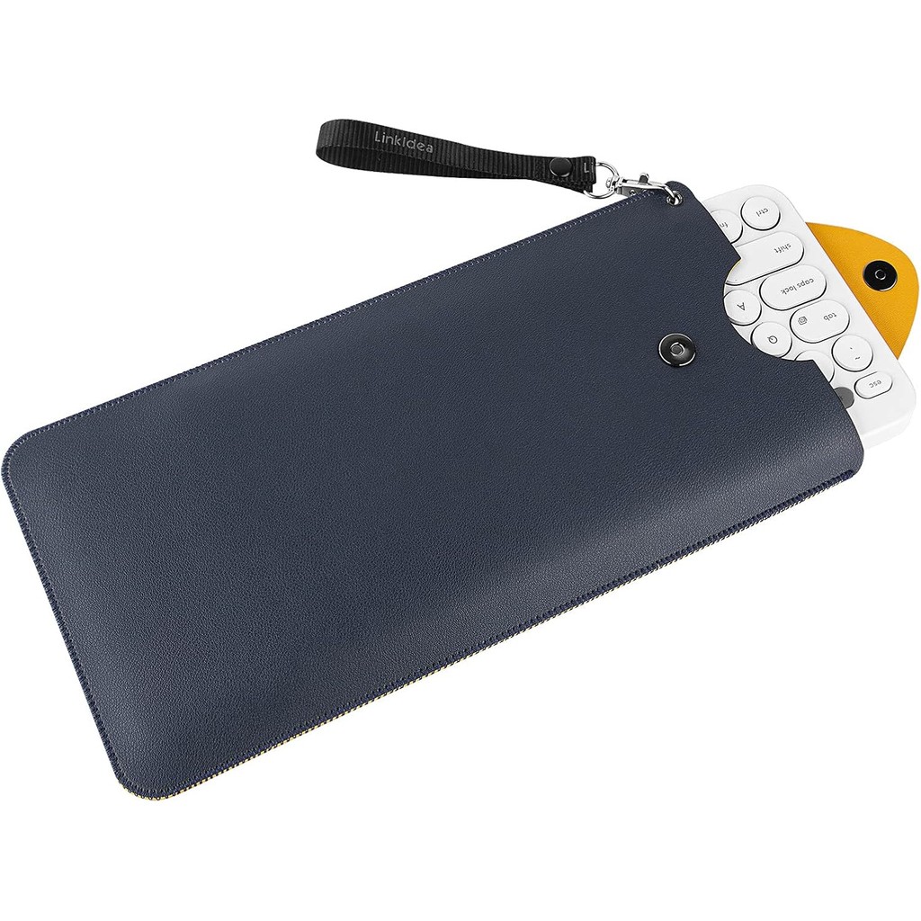 Linkidea ปลอกคีย์บอร์ดหนังมังสวิรัติเข้ากันได้กับ Logitech Pebble Keys 2 K380s / K380 / Keys-to-GO 2