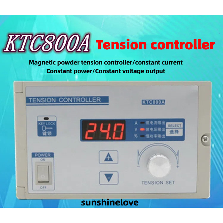 KTC800A Tension Controller 24V Tension Control ผงแม่เหล็กคลัทช์เบรค 0A-4A คู่มือดิจิตอลจอแสดงผล 002