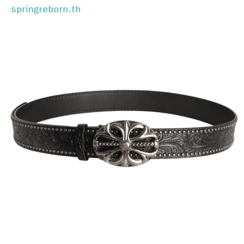 เข็มขัดผู้ชายสไตล์ Retro Bohemian และ Punk Rock สำหรับใส่กับกางเกงและยีนส์