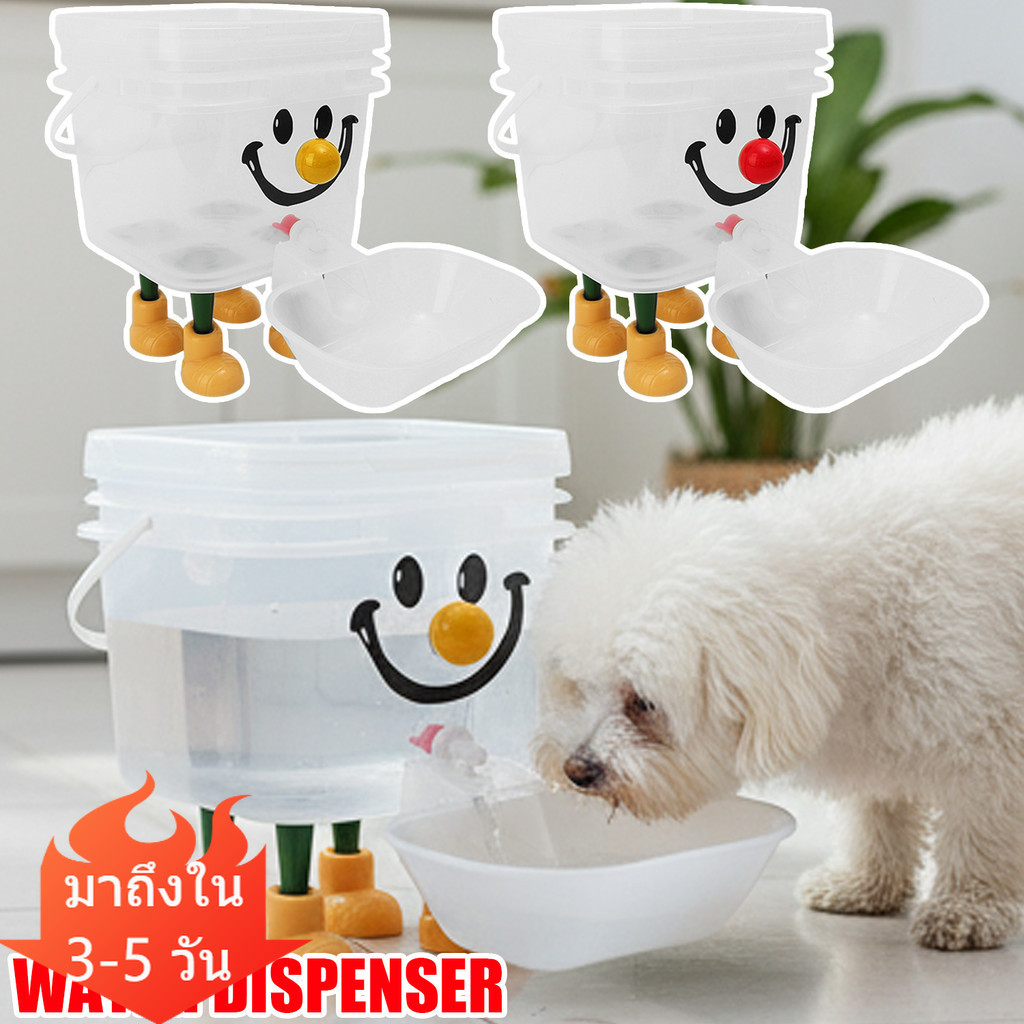 [3-5 วันมาถึง]1/2 ชิ้นคุณภาพสูง หน้า เครื่องจ่ายน้ําสัตว์เลี้ยง 3ล ความจุ, น้ําพุอัตโนมัติโปร่งใสสําหรับลูกสุนัข/แมว,ทําความสะอาดง่ายออกแบบน่ารักพร้อมชามไม่ย