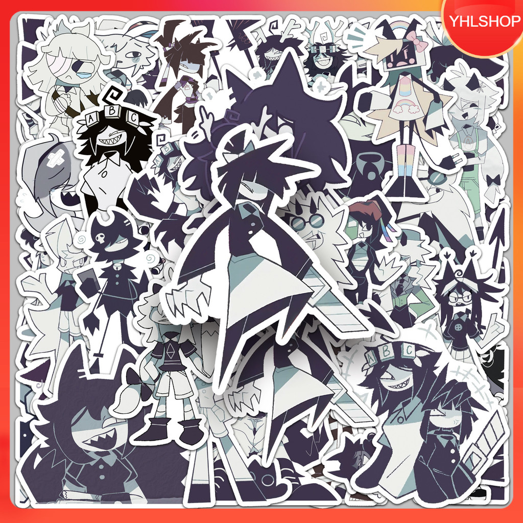🎭พร้อมส่ง🎭 50แบบ สติกเกอร์ การ์ตูน สยองขวัญ Fundamental Paper Education Horror Anime sticker
