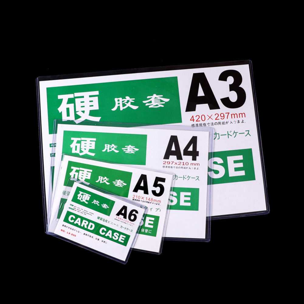 BAZZR ซองพลาสติกแข็ง PVC พลาสติกแข็งใส่เอกสาร Card case แฟ้มใส่การ์ด เคสการ์ด เฟรมการ์ด A3/ A4/ A5/A6