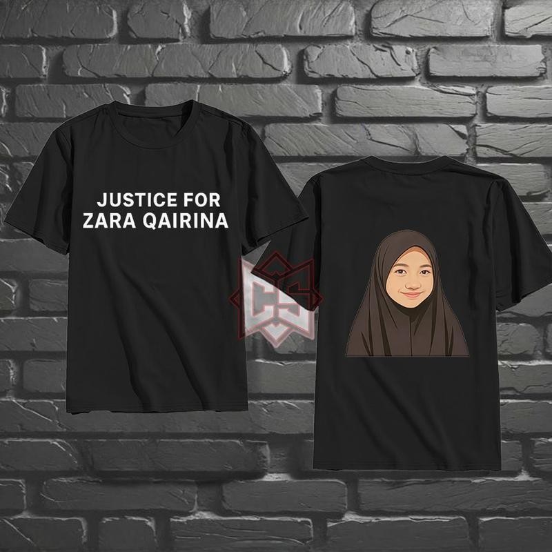 Justice For Zara Qairina shirt เสื้อยืดสําหรับคนถือเพียงเสียง มีไซส์ตั้งแต่ S ถึง 5XL