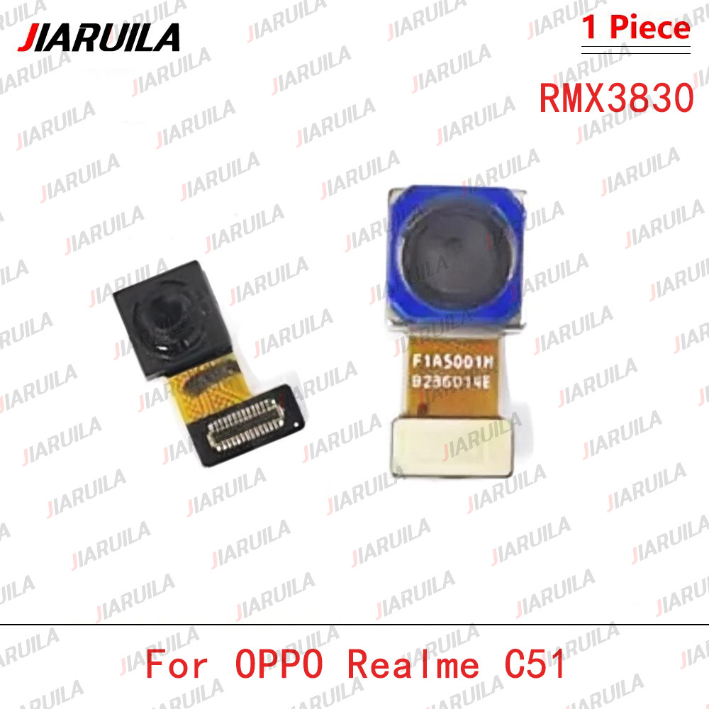 กล้องหน้า Flex สําหรับ OPPO Realme C51 RMX3830 โมดูลกล้องด้านหลังด้านหลัง Flex Cable