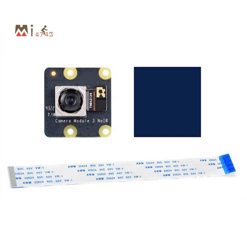 Mi4743สําหรับ 4B/3B+ /3A+ /3B/2B/B+ /A+ โมดูลกล้องที่รองรับ 3 กว้าง NoIR IMX708 11.9MP 75° มุมสนาม