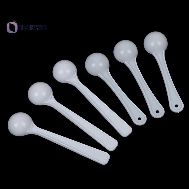 <Honeyby> 20PCS 1g พลาสติก 1 กรัมตัก/ช้อนสําหรับอาหาร/นม/Medcine ช้อนตวง Nice