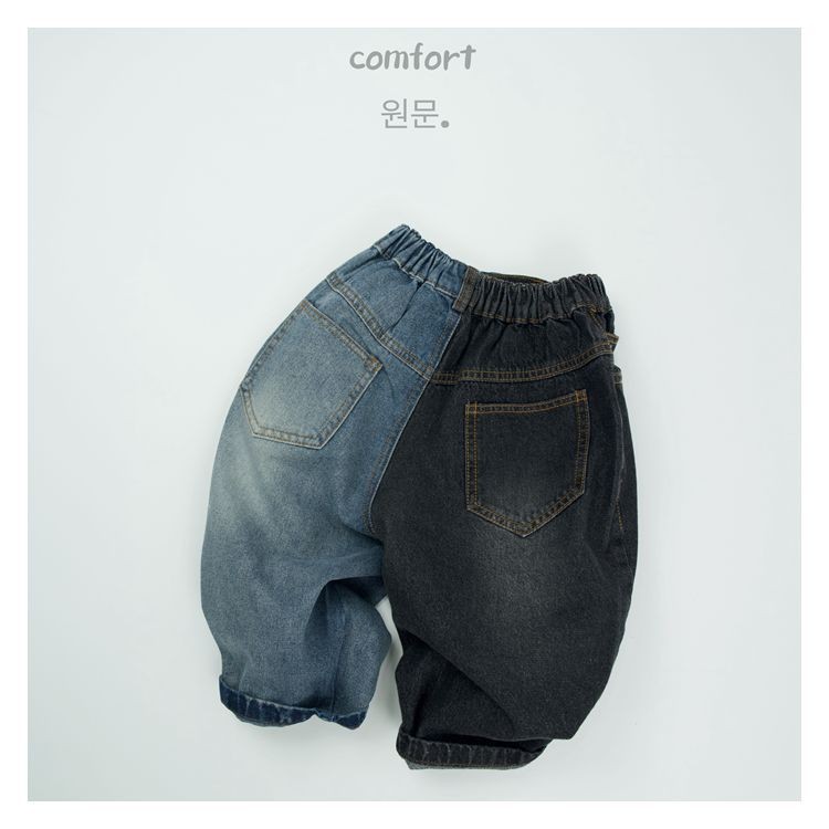 กางเกงยีนส์สำหรับเด็กผู้ชาย แบรนด์ Meiku สไตล์สองฤดูกาล อินเทรนด์และสวมใส่ง่าย