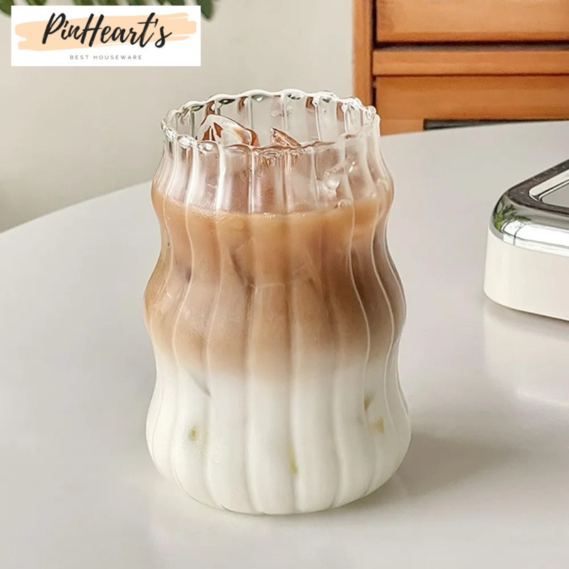 แก้วกาแฟ BOROSILICATE ขนาด 650ML, 530ML & 410ML - GK-23 | แก้วคาเฟ่ | แก้วเอสเตติก