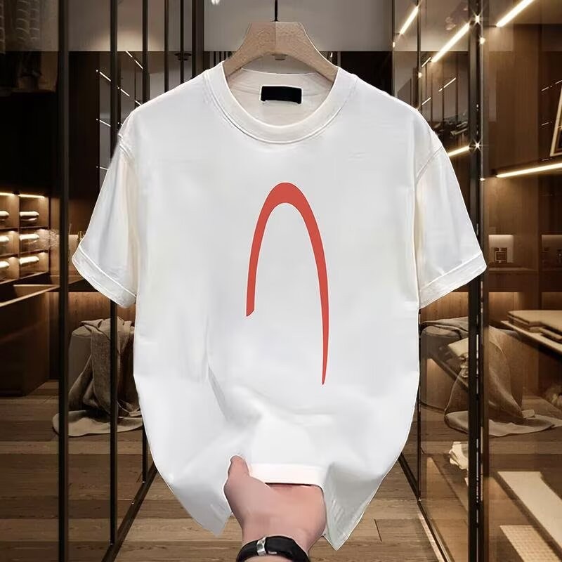 2025 NEW 20252025 Summer Trendy Men's American Style Round Neck Couple Outfit Trendy Men's American 