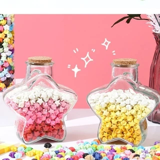 🔥ดาวพาสเทล 540 ดวง! ✨Glow + Glitter ✨ DIY Star Origami จัดส่งฟรี ของขวัญฟรี! ของขวัญสำหรับสาวๆ! ของขวัญคู่รัก