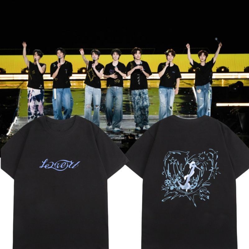 时代少年onesonesonesPOR4 เสื้อยืด双面短袖外套装夏装 衣服Times Youth League Concert รอบสองด้านแขนสั้น T20250927