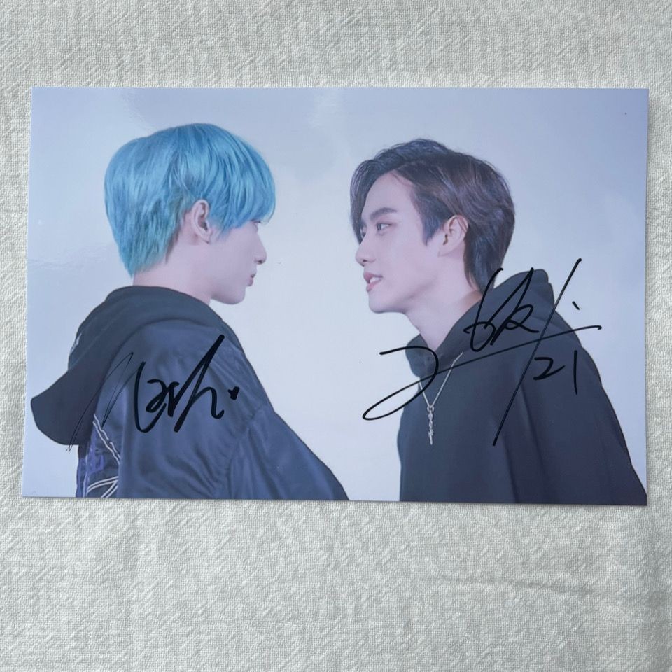 T ละครไทย Chen Ruishu Chen Zhiting markgun Signature Photo L9.26