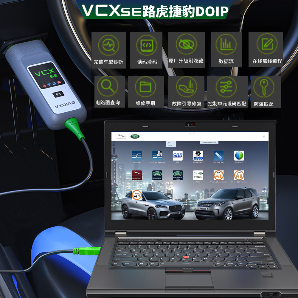 VCX SE ใหม่ Land Rover Jaguar Specializing Instrument JLR DoIP VCI SDD Pathfinder Passerby Explorer