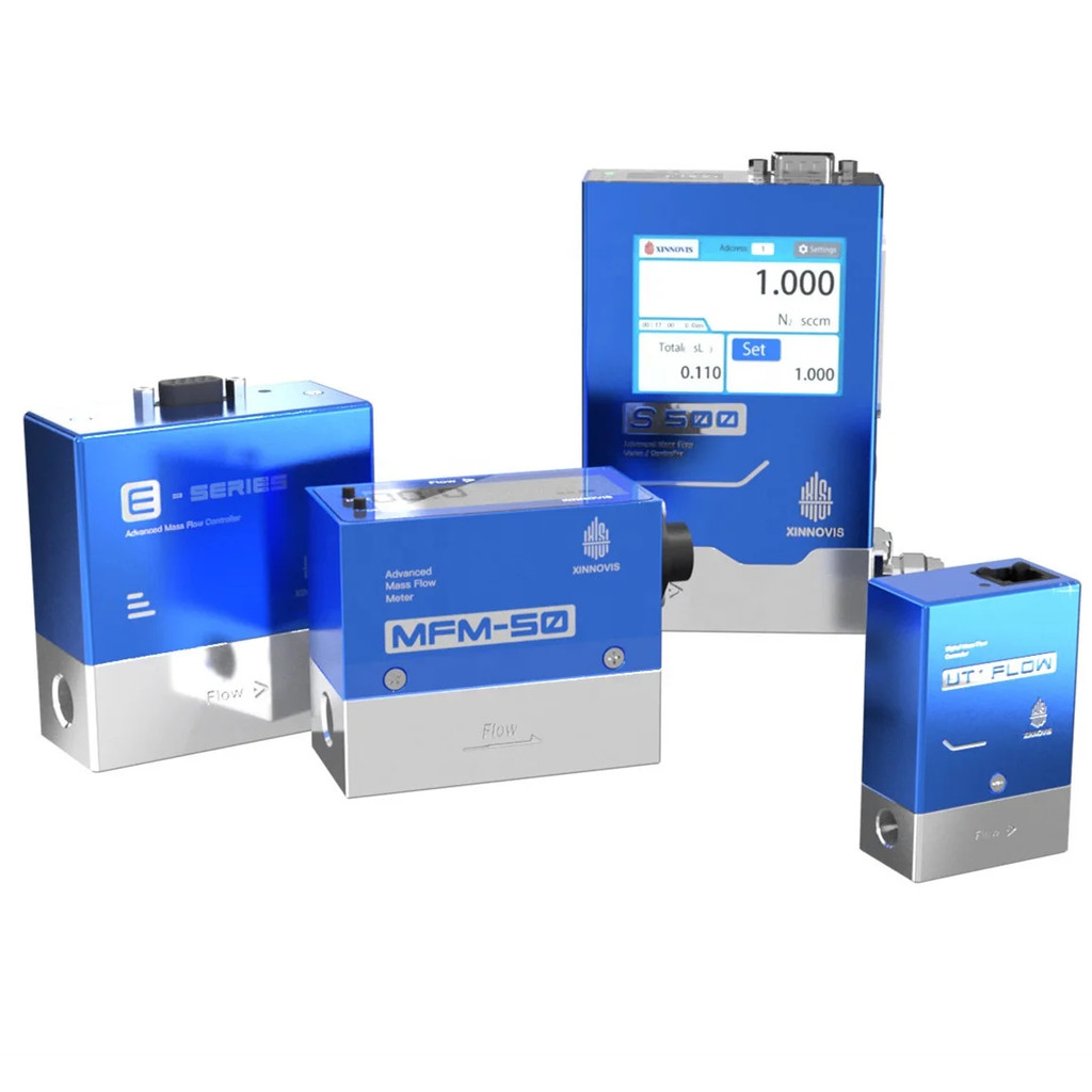 ใหม่ Xinnovis ความแม่นยําสูง MFM-50 Mass Flow Meter สําหรับแก๊ส N2 H2 O2 Air CO2 เขา Ar CH4 RS485 4 