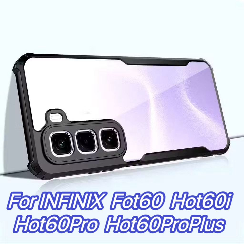 เคสกันกระแทกPC+TPU Case For infinix Hot60 Hot60i Hot60Pro Hot60Pro+ Hot50 Hot50Pro Hot50ProPlus Note