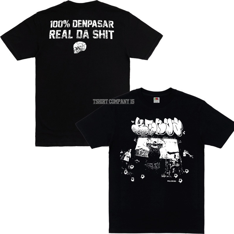 Hardcore Kenya Kingdown Tshirt สีดํา - 100 Denpasar Real Hardcore / Kenya Kingdown Hardcore band เสื