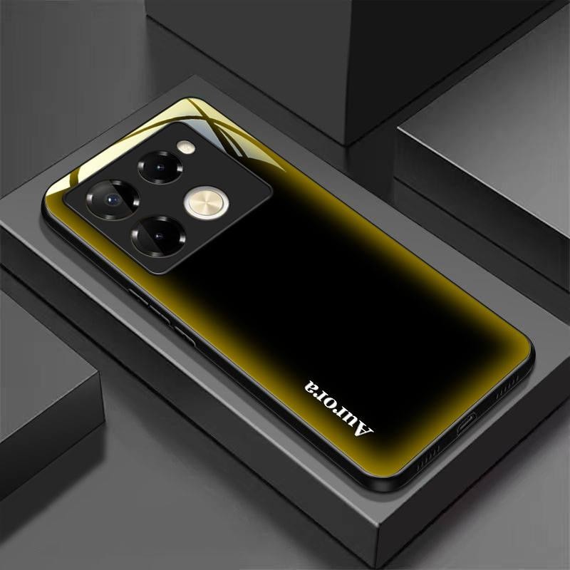 เคสโทรศัพท์กระจกนิรภัยเหมาะสําหรับ Infinix Note 40 Pro 4G 5G Plus ปกแข็งบางเฉียบลายสไตล์ธุรกิจ H3004