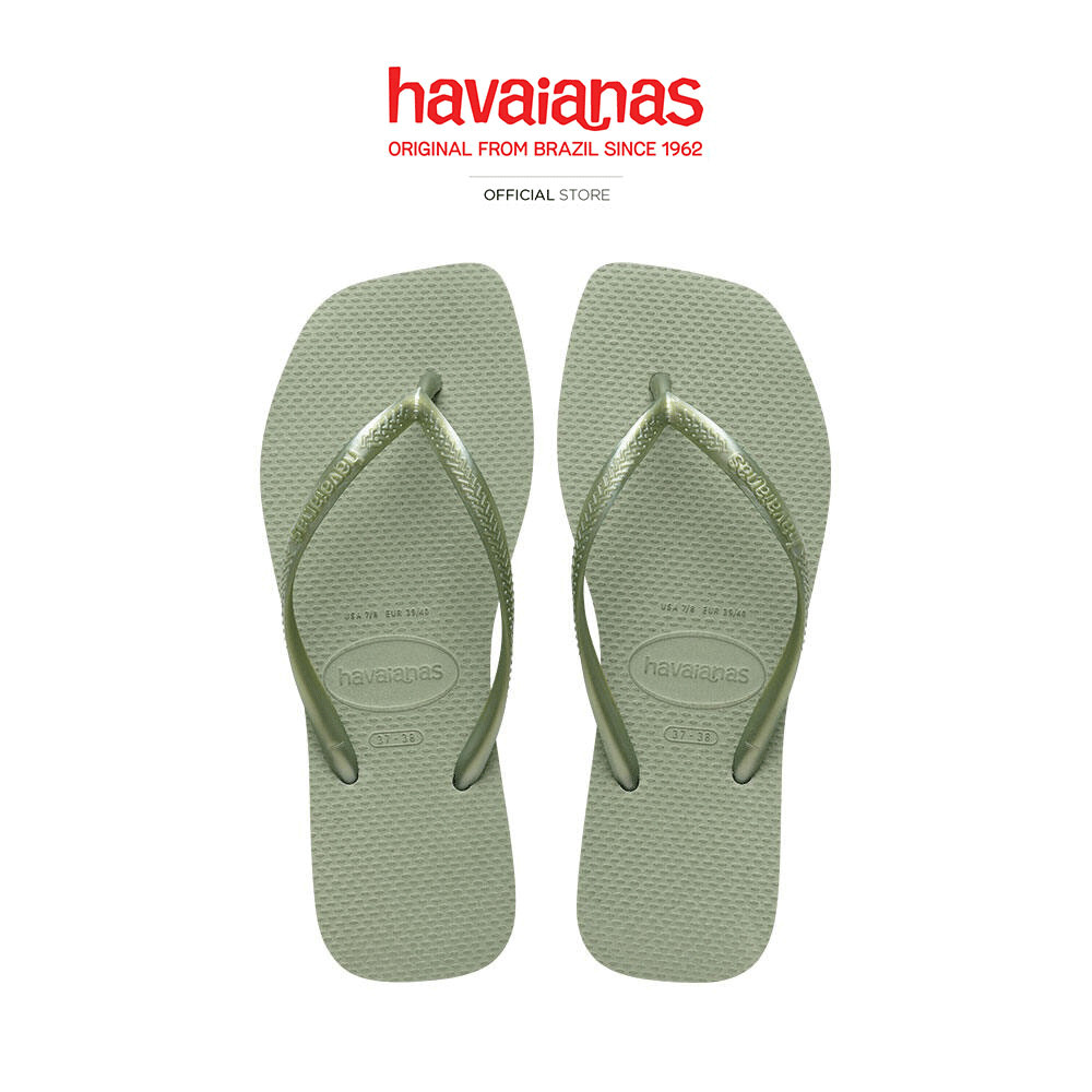 HAVAIANAS รองเท้าแตะ Slim Square Flip Flop GREEN 414830111563F_F5GNXX