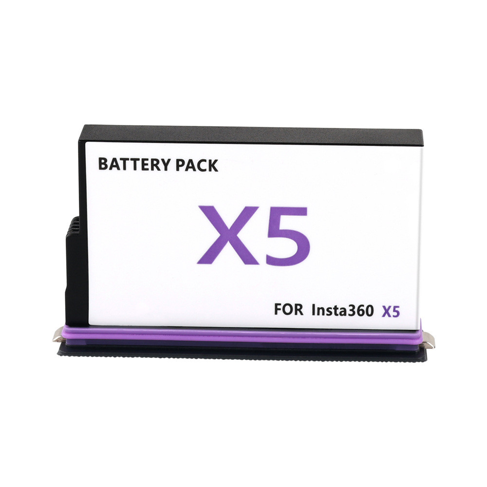 สําหรับ Insta360 X5 แบตเตอรี่ 2800mAh 3.89V แบตเตอรี่ + 2-Slot Charger แบตเตอรี่กล้อง 360 Panoramic Action แบตเตอรี่สําหรับ Insta360 X5 ราคา ถูกที่สุด ดีลบีเคเค แกลเลอรีภาพที่ 2