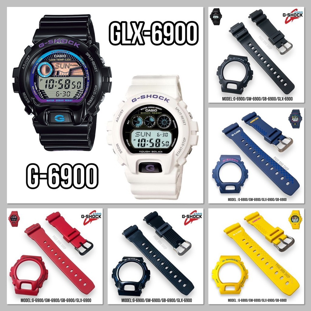 (ฟรีไขควง3in1)กรอบสายนาฬิกาG-SHOCKของแท้ รุ่น G-6900,Gw,6900,Gb-6900,Glx-6900