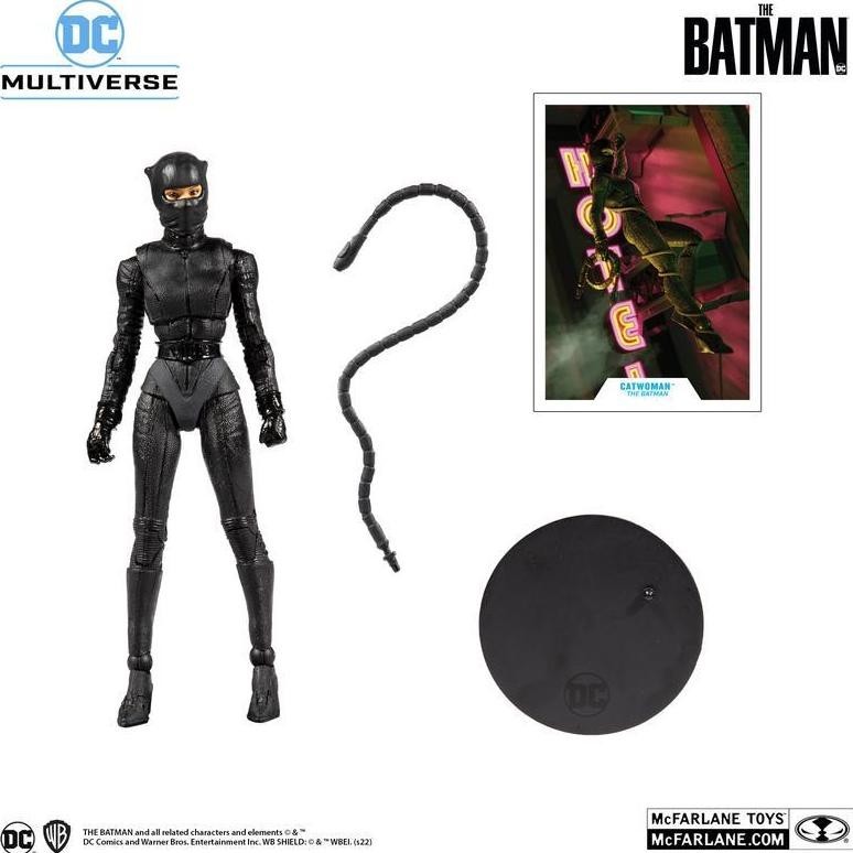 สมบูรณ์ MCFARLANE ของเล่น DC MULTIVERSE CATWOMAN THE BATMAN MOVIE ACTION รูปของเล่นและ HOBBY